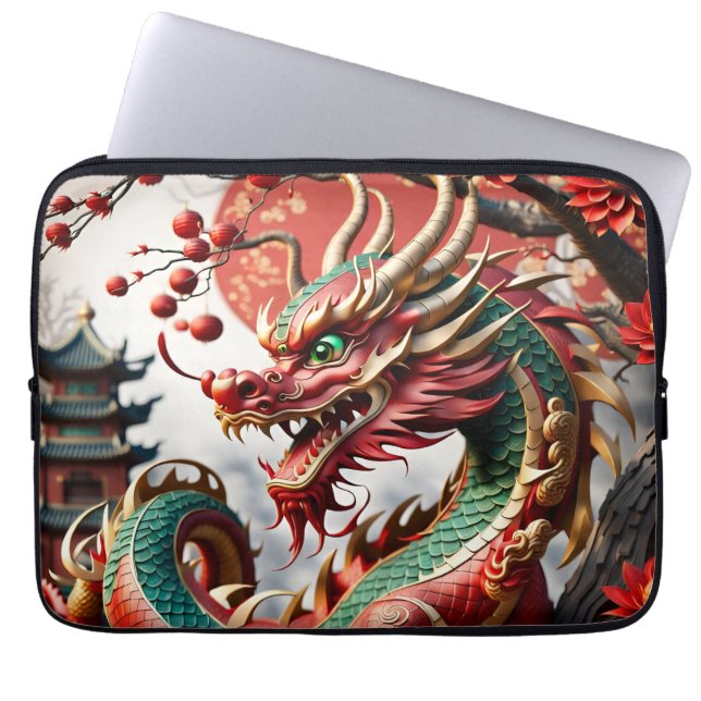 Chinesischer Neujahrsdrache 2024 NotebookS02 Laptopschutzhülle (Vorderseite)