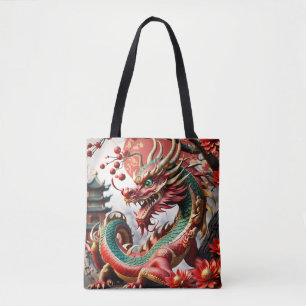 Chinesischer Neujahrsdrache 2024 TB02 Tote-Beutel Tasche