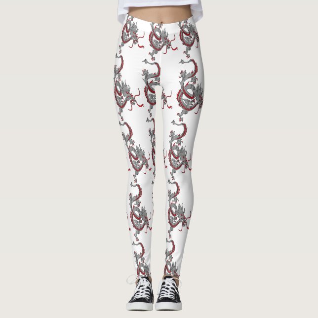 Chinesischer Neujahrsdrache Leggings (Vorderseite)