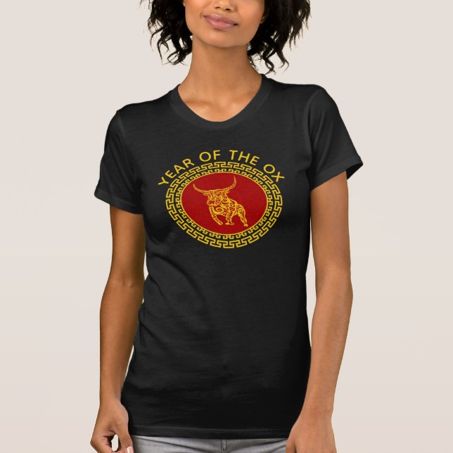 Chinesischer Neujahrsschmuck T-Shirt (Vorderseite)