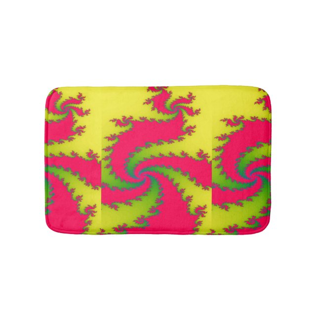 Chinesischer New Year Dragon Fraktal Bath Mat Badematte (Vorderseite)