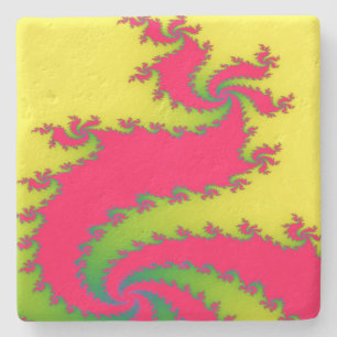 Chinesischer New Year Dragon Fraktal Stone Unterse Steinuntersetzer