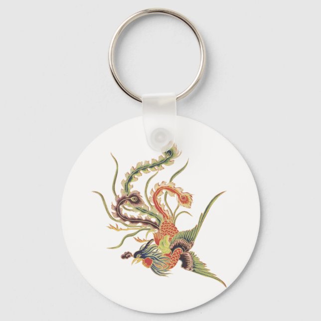 Chinesischer Phoenix - Fenghuang Mythological Bird Schlüsselanhänger (Vorderseite)