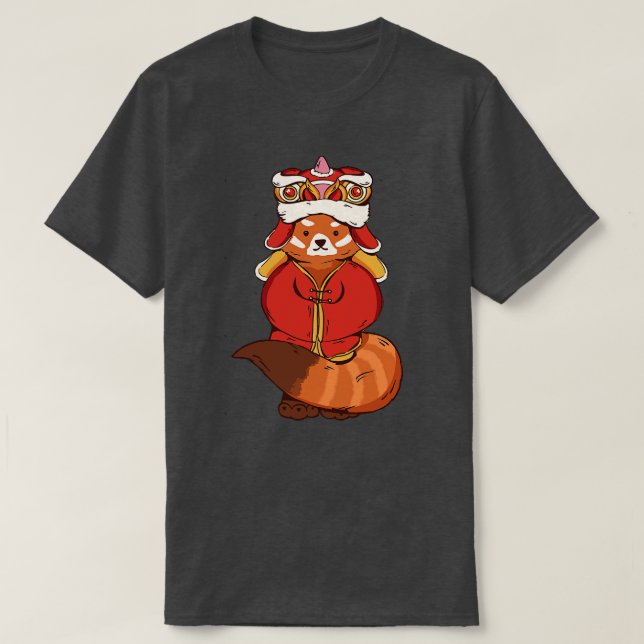 Chinesischer Roter Panda 1 T-Shirt (Design vorne)