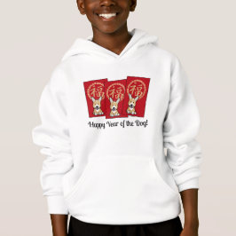 Chinesischer Roter Umschlag Lucky Corgi Jahr des H Hoodie