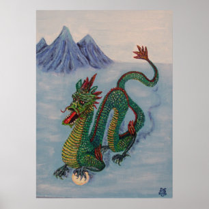 Chinesischer Schicksals-Drache Poster