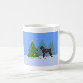 Chinesischer Shar-Pei-Dekorationsbaum - Wald Kaffeetasse