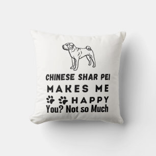 Chinesischer Shar Pei freut mich, nicht so sehr Kissen