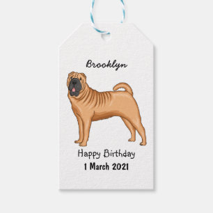 Chinesischer Shar-Pei-Hund-Cartoon Geschenkanhänger