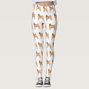 Chinesischer Shar-Pei-Hund-Cartoon Leggings
