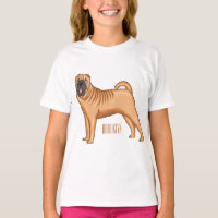 Chinesischer Shar-Pei-Hund-Cartoon