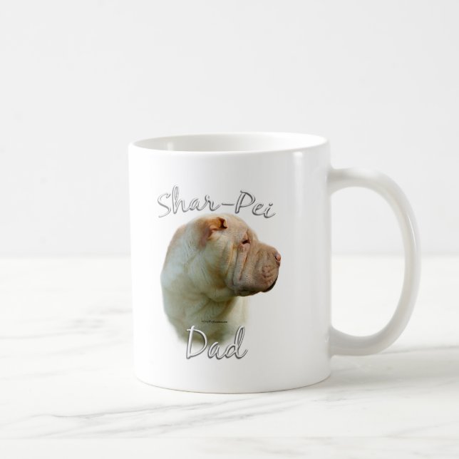 Chinesischer Shar-Pei-Vater 2 Kaffeetasse (Rechts)