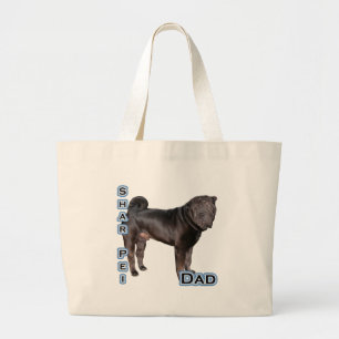 Chinesischer Shar Pei-Vater 4 Jumbo Stoffbeutel