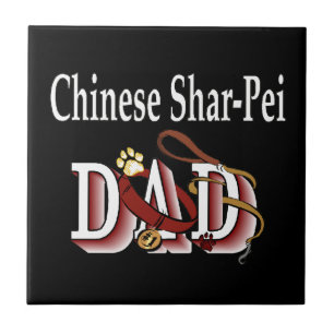 Chinesischer Shar-Pei-VATER Fliese