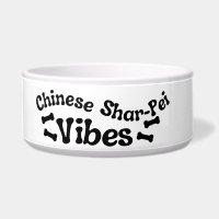 Chinesischer Shar-Pei Vibes Keramik Hund Bowl