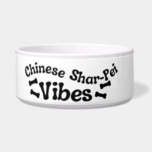 Chinesischer Shar-Pei Vibes Keramik Hund Bowl Napf