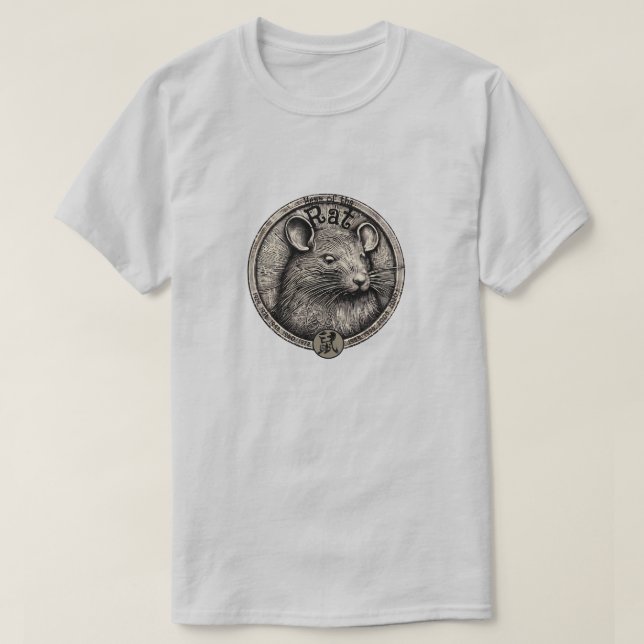 Chinesischer T - Shirt "Rat" (Design vorne)