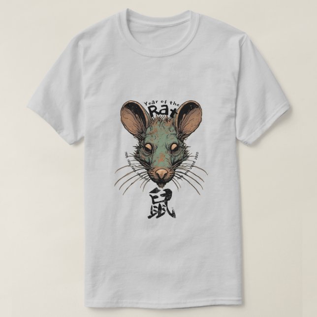 Chinesischer T - Shirt "Rat" (Design vorne)