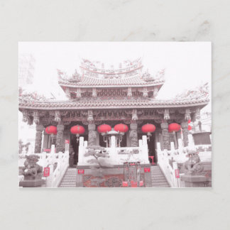 Chinesischer Tempel in Yokohama, Japan Postkarte