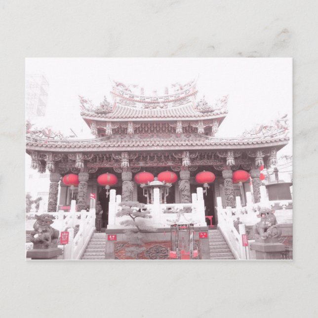 Chinesischer Tempel in Yokohama, Japan Postkarte (Vorderseite)