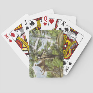 Chinesischer Tempel, Kew arbeitet im Garten, Spielkarten