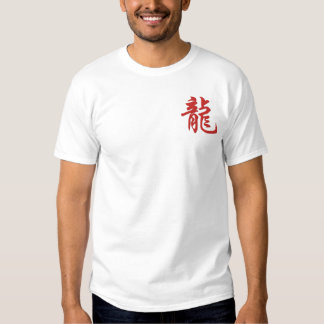 Chinesischer Tierkreis-Drache gestickte T-Shirts