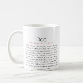Chinesischer Tierkreis (Jahr des Hundes) 2 Kaffeetasse