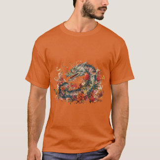 Chinesischer traditioneller schöner Drache, der mi T-Shirt