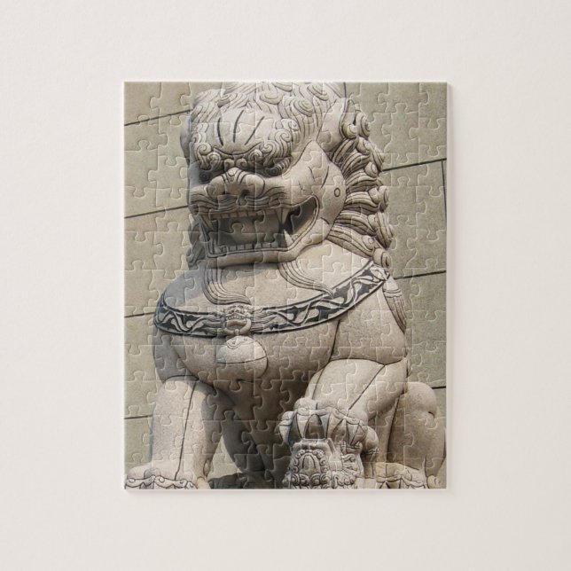 Chinesischer Wächter Lion Foo Hund 石 獅 (Vertikal)