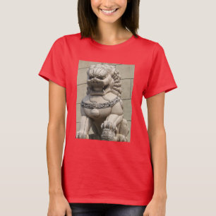 Chinesischer Wächter Lion Foo Hund 石 獅 T-Shirt