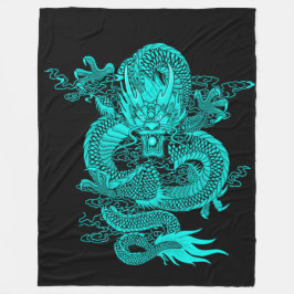 Chinesischer Wasser-Kaiser-Drache Fleecedecke