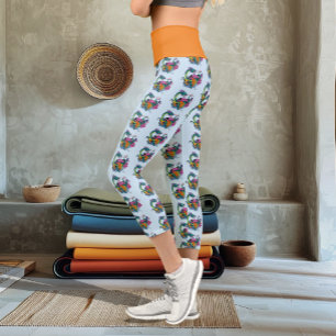 Chinesischer Wasserdrache Koi Fisch Capri Leggings