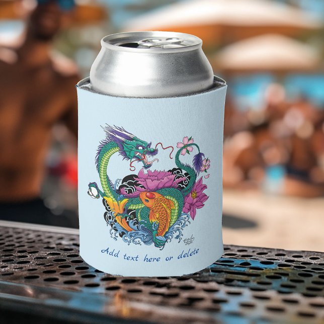 Chinesischer Wasserdrache Koi Fisch Dosenkühler (Von Creator hochgeladen)