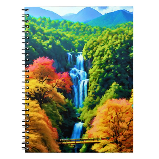 Chinesischer Wasserfall Notizblock (Vorderseite)