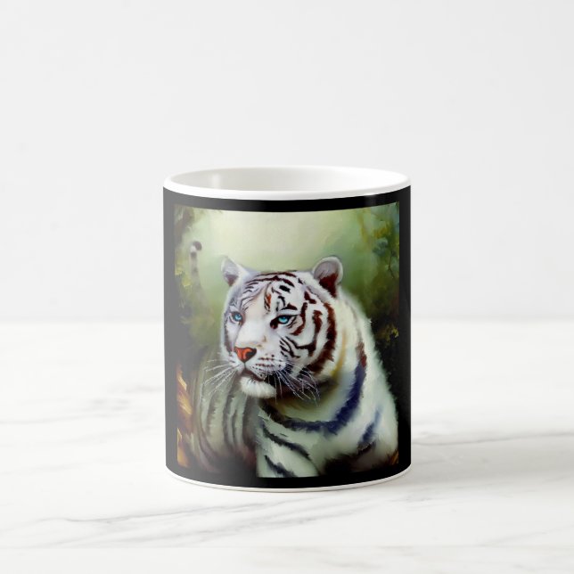 Chinesischer Weißtiger (22) Kaffeetasse (Mittel)