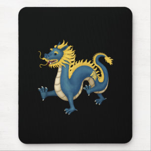 Chinesischer Zodiac Dragon Astrologie Schild Schwa Mousepad