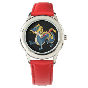 Chinesischer Zodiac Dragon Niedlich Astrologie Sch Armbanduhr