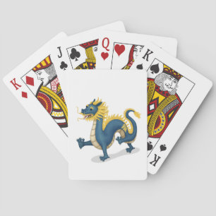 Chinesischer Zodiac Dragon Niedlich Astrologie Zei Spielkarten