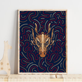 Chinesischer Zodiac Dragon | Zodiac Digital Print Poster