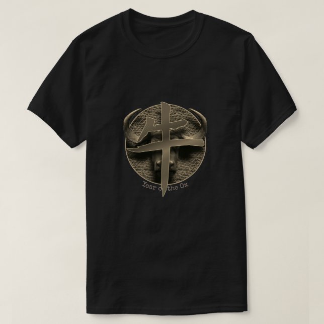 Chinesischer Zodiac "Ox" T-Shirt (Design vorne)
