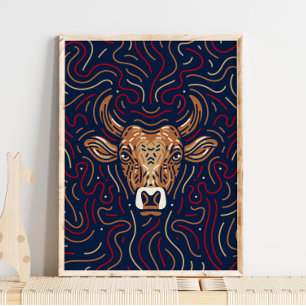 Chinesischer Zodiac Ox   Zodiac Digital Print Poster