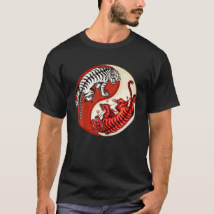 Chinesischer Zodiac Tiger Ying Yang das Jahr der T T-Shirt