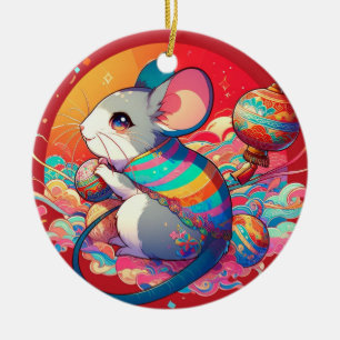 Chinesischer Zodiac: Von Ratten zu Riches Keramik Ornament