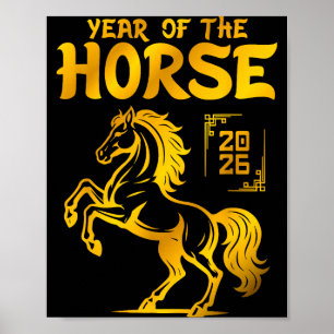 Chinesischer Zodiak Traditionelle Kunst Frohes Neu Poster
