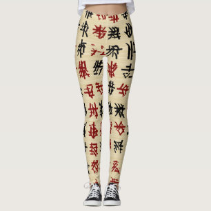 Chinesisches Alphabet Leggings