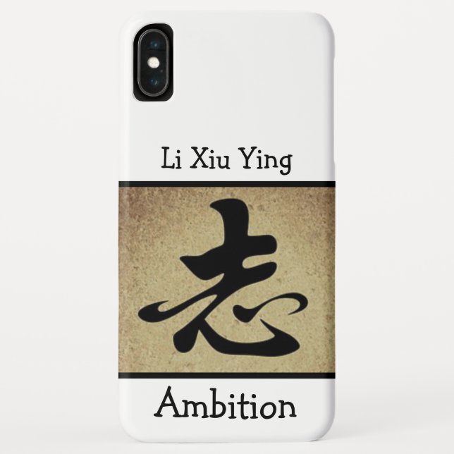 Chinesisches AMBIENTE-Symbol Personalisiert Case-Mate iPhone Hülle (Rückseite)