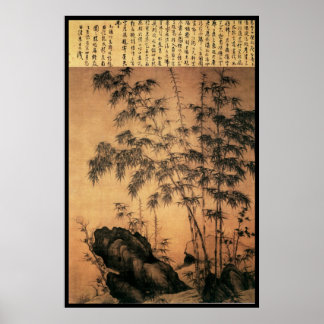 Chinesisches Bamboo Poster