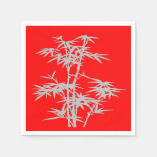 Chinesisches Bambusabendessen-Party Serviette