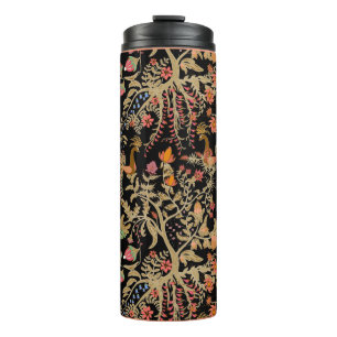 Chinesisches Blumenmuster mit schönen Vögeln Thermosbecher