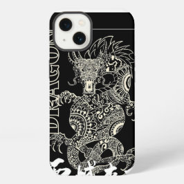 Chinesisches Drache Mandala Zentangle Muster Schwa iPhone Hülle